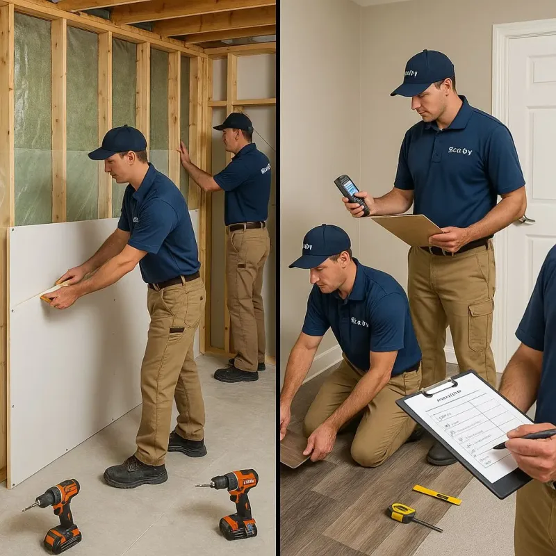 Repairs and Reconstruction process in Roosevelt, NY